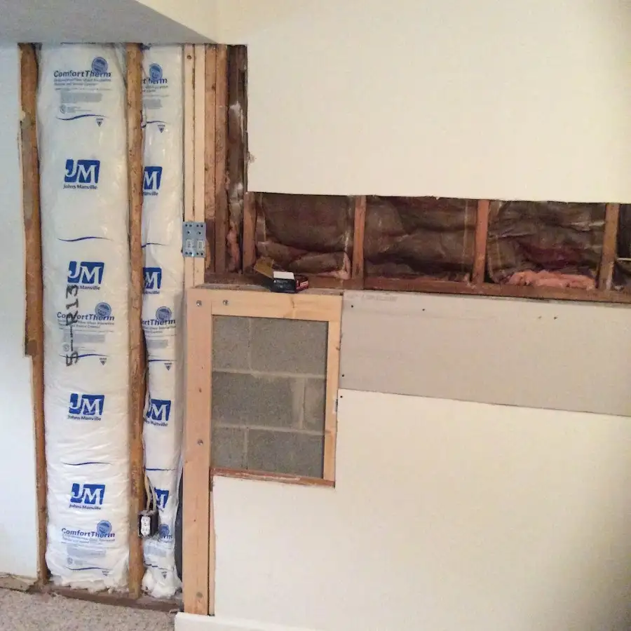 Wall insulation replacement during Contents Cleaning & Restoration in Whitefish